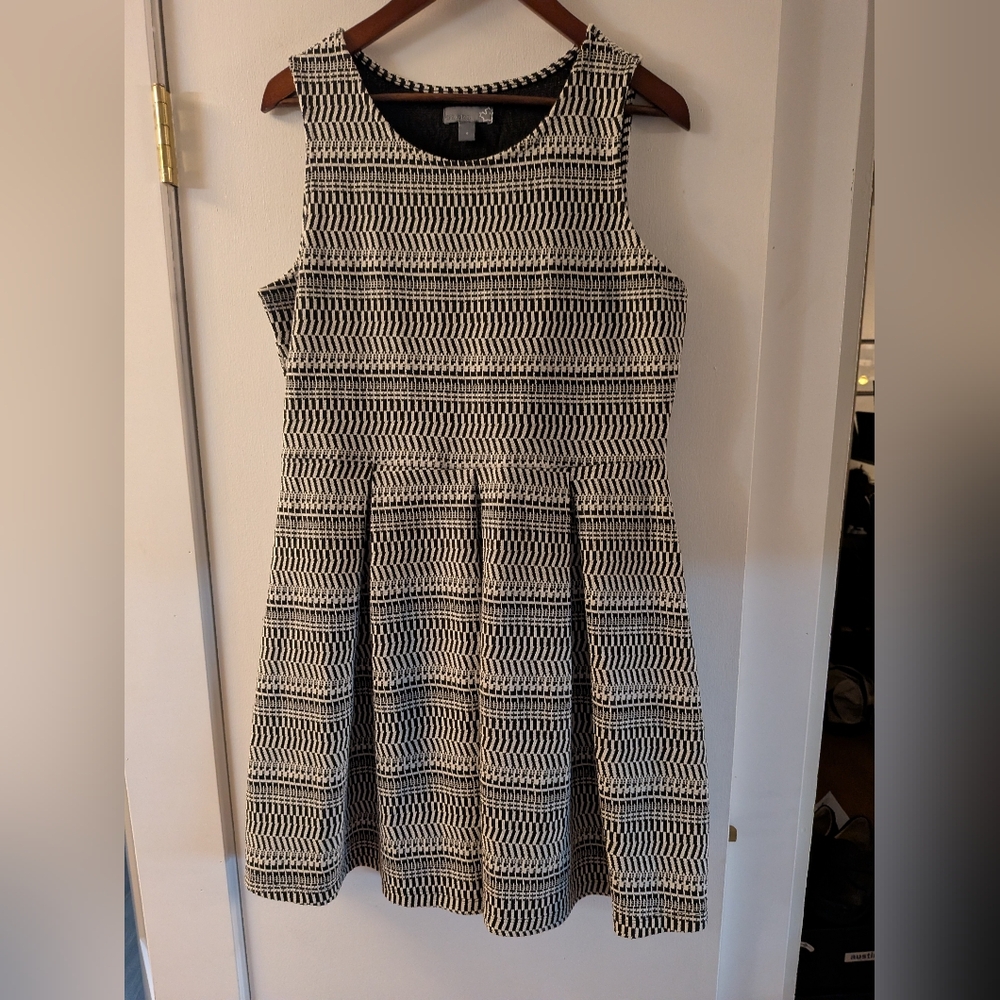 Black and White Striped Dress